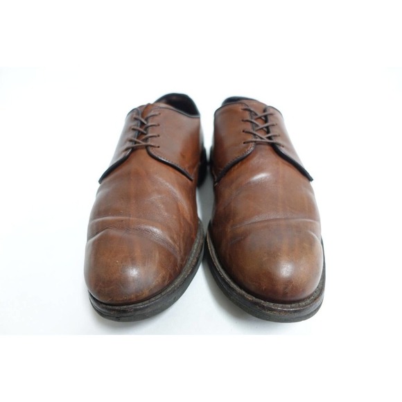 ALLEN EDMONDS Men Dress Shoes LAX Brown 10.5 E Wide Leather Derby Road Warriors main image 9